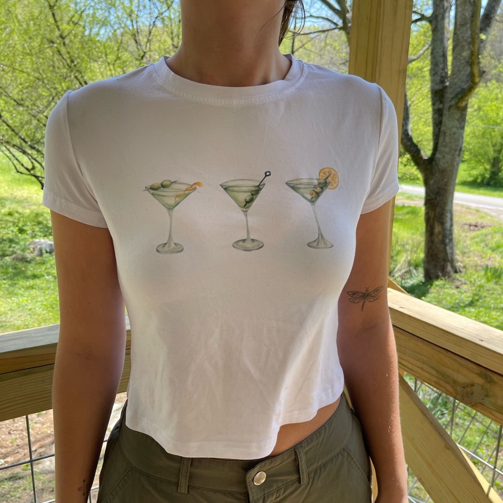 White Graphic Tee